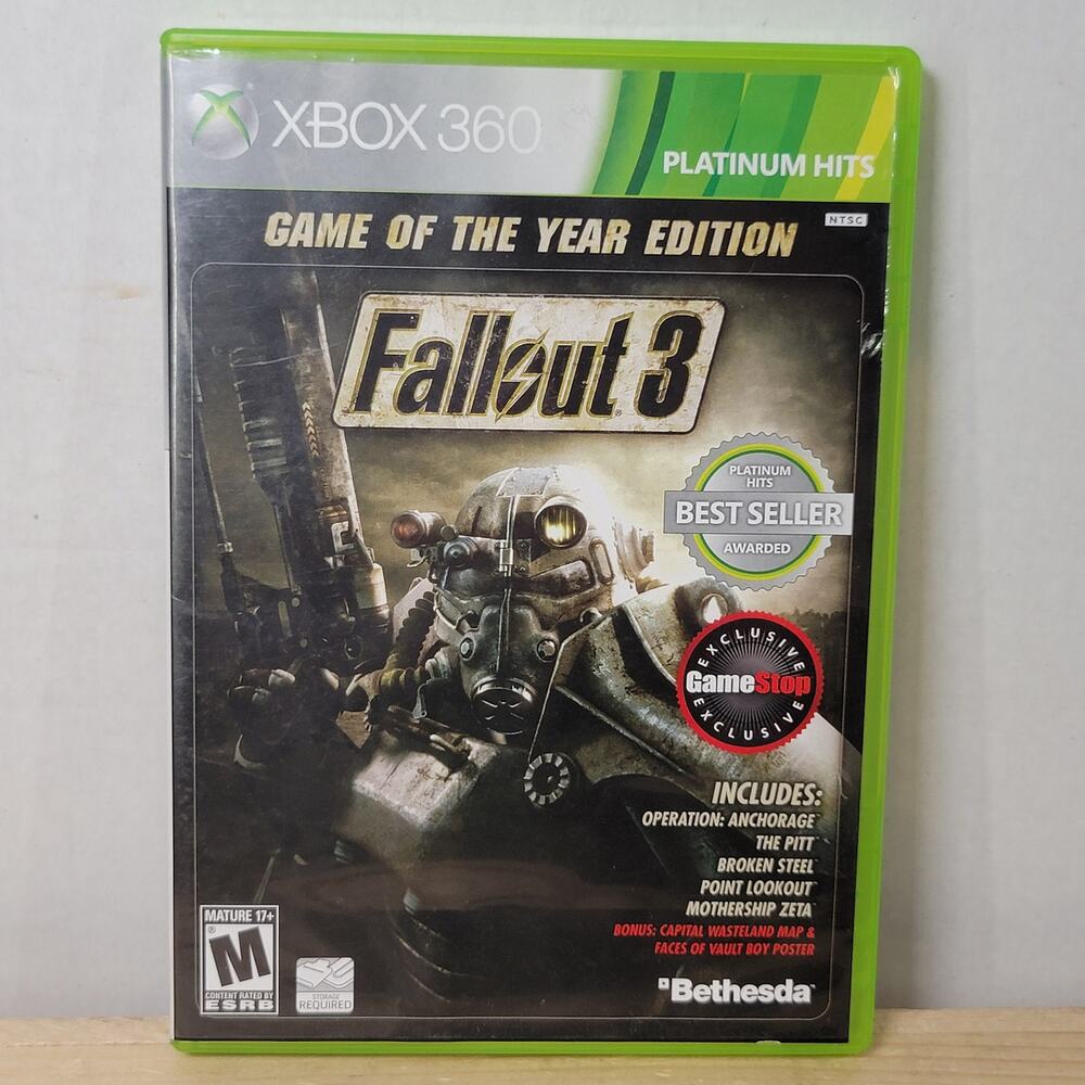 XBOX 360 Game: Fallout 3 (2-Disc Set) w/ Booklet Insert